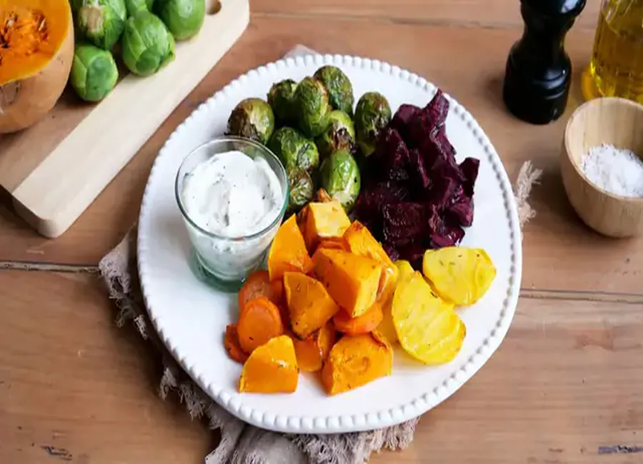 Légumes d'hiver rôtis au airfryer