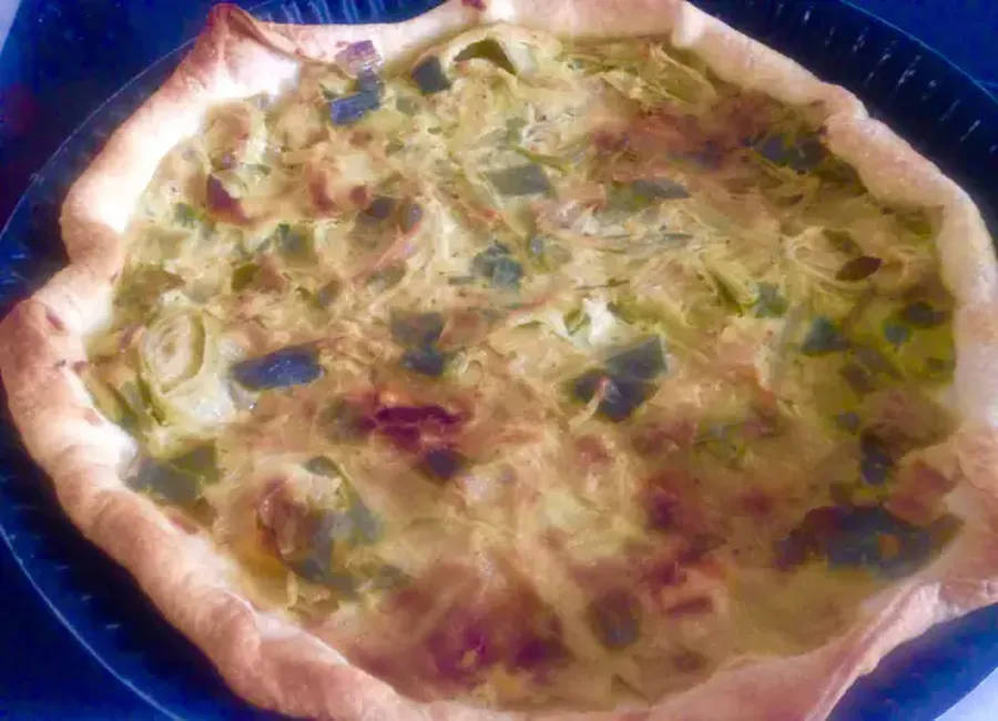 Tarte aux poireaux légère et rapide