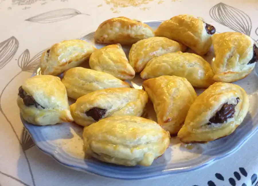 Petits chaussons faciles au chocolat
