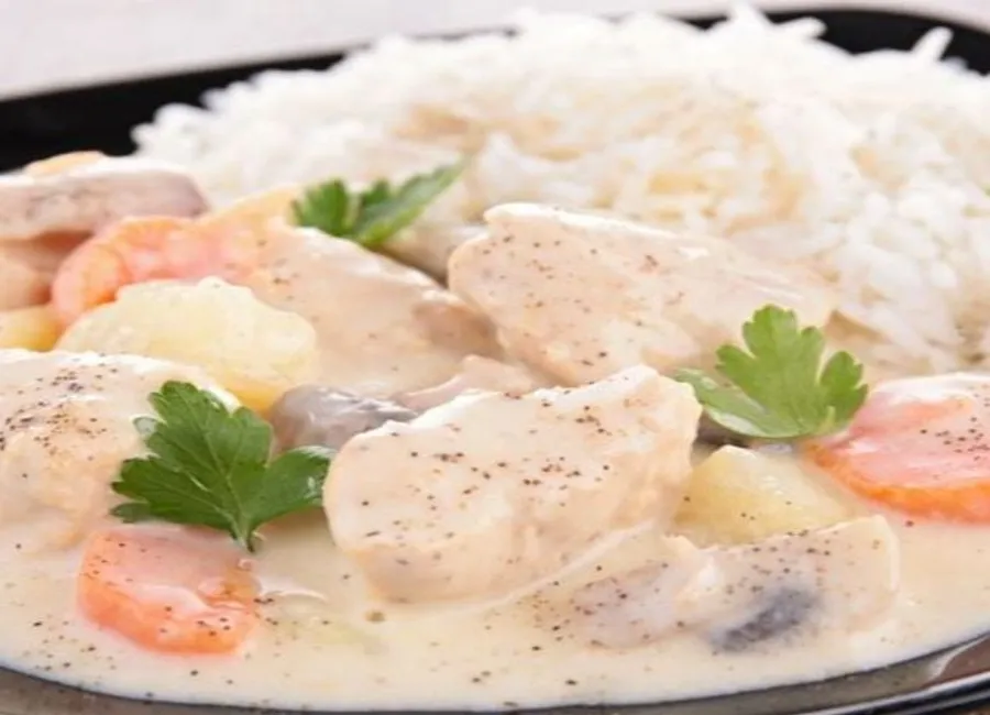 Blanquette de volaille et ses légumes
