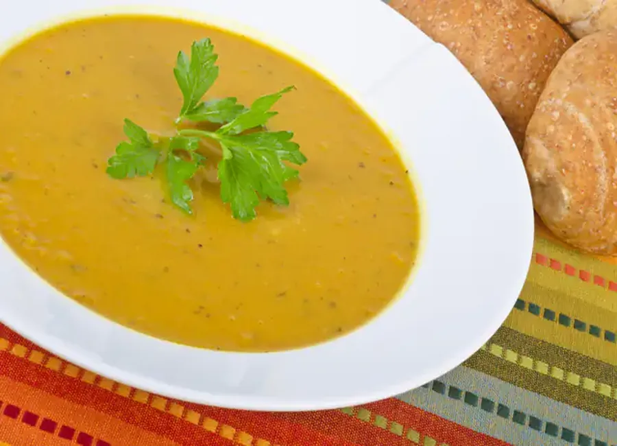 Soupe de courgettes au curry