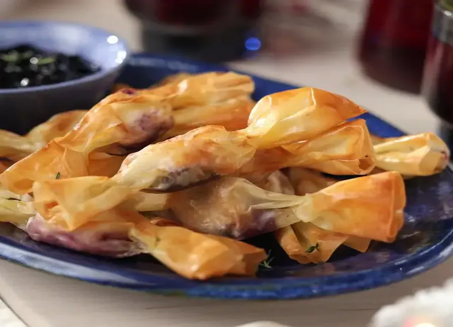 Biscuits papillotes à la pâte filo au airfryer