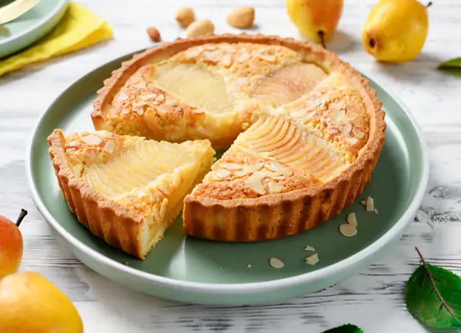 Tarte amandine aux poires au airfryer