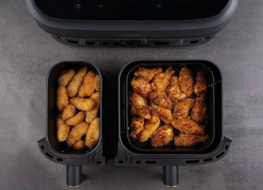 Ailes de poulet et pickles panés au airfryer
