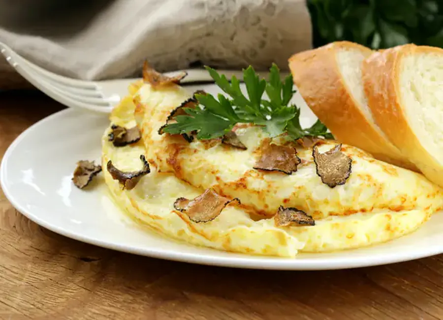 Omelette aux truffes de bourgogne