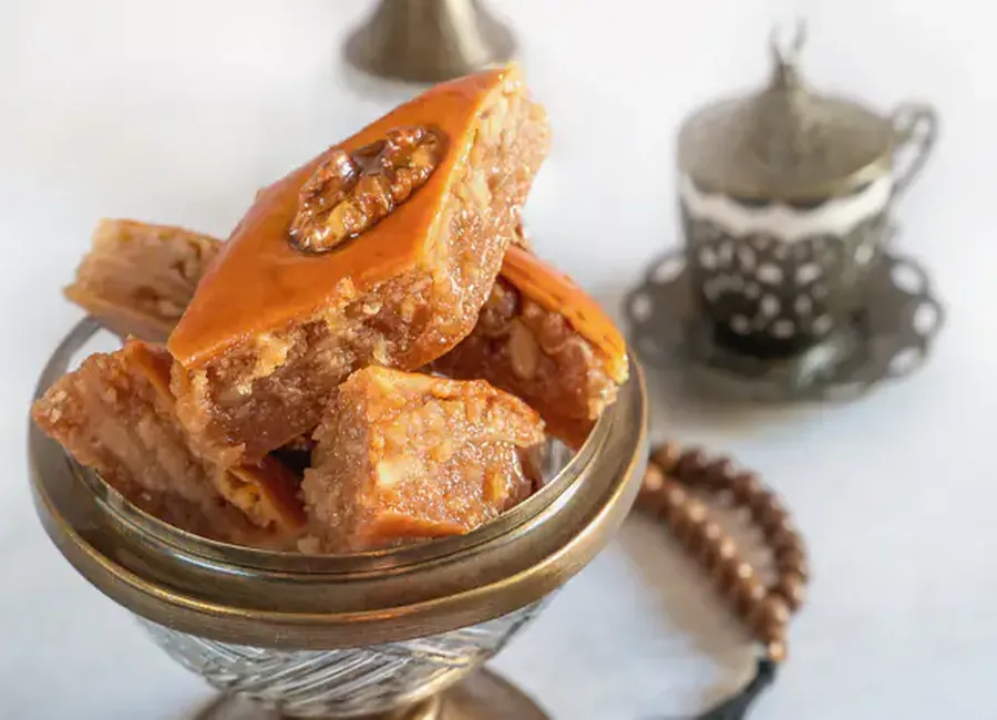Baklavas turcs aux amandes et miel