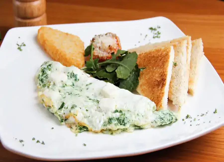Omelette blanche aux herbes
