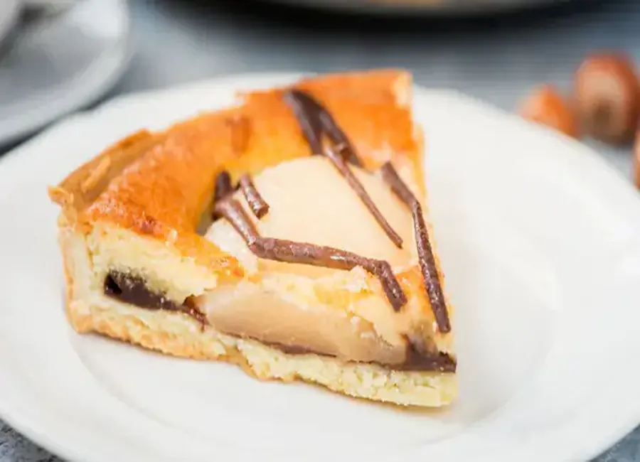 Tarte poire-chocolat au airfryer