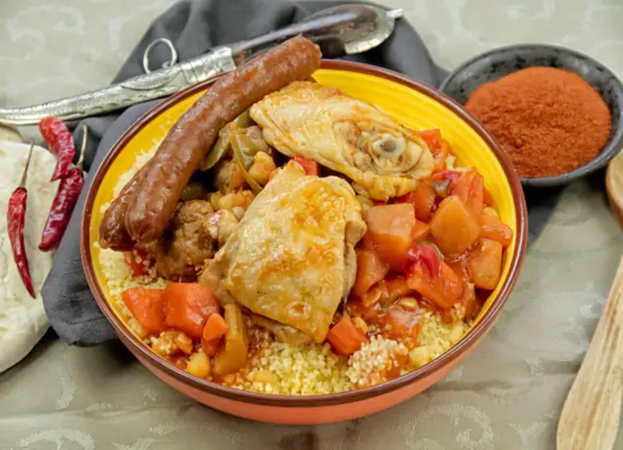 Couscous au poulet merguez au airfryer