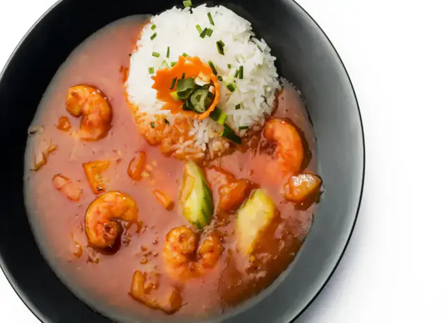Gambas au wok