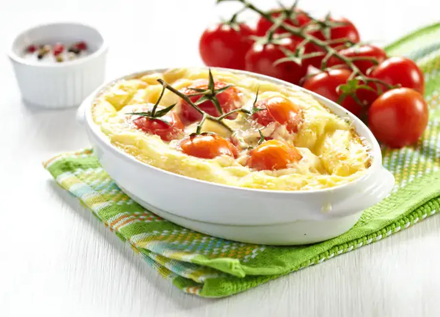Clafoutis aux tomates cerise simple
