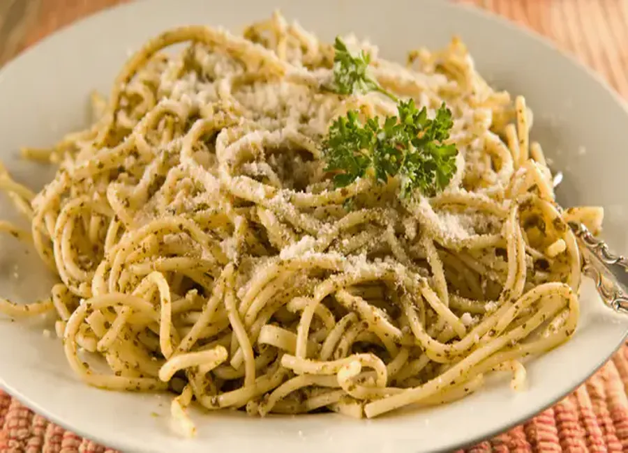 Spaghettis au persil