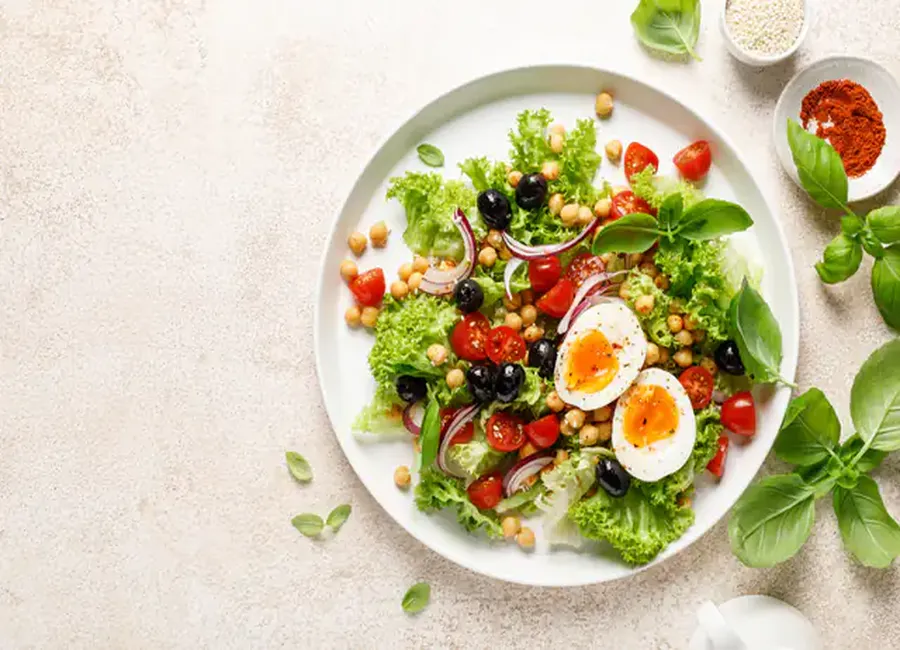 Salade gourmande de pâques