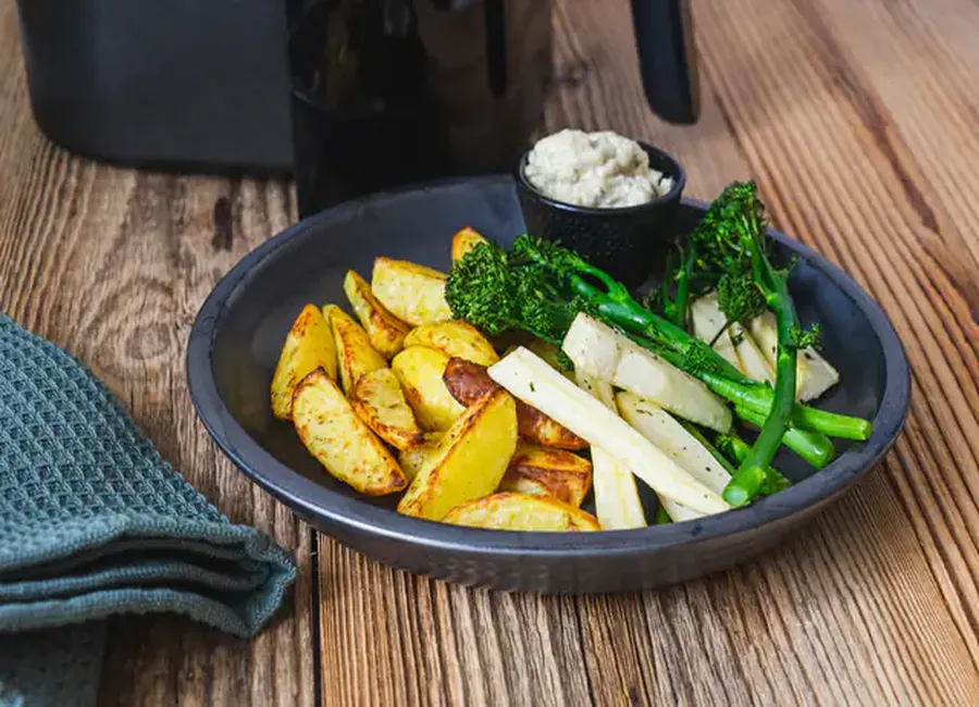 Brocolis bimi® & frites à l’airfryer