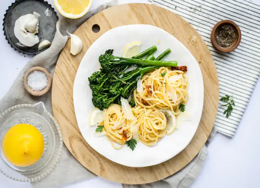 Pâtes aux brocolis bimi® et citron