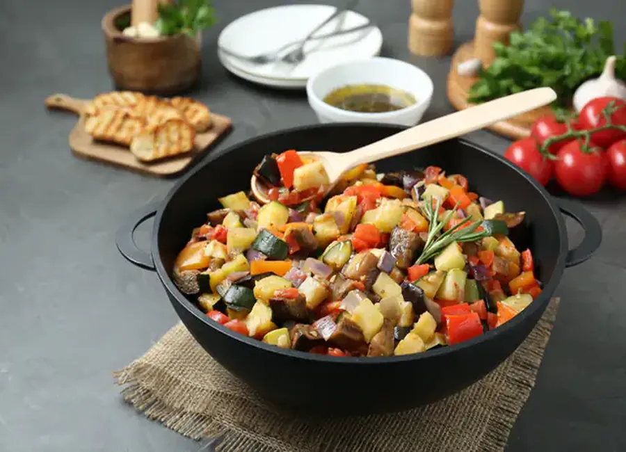 Ratatouille au four où les légumes ne s'écrasent pas