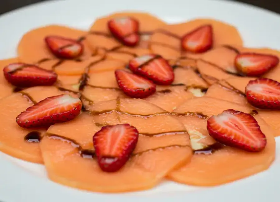 Carpaccio de melon au poivre