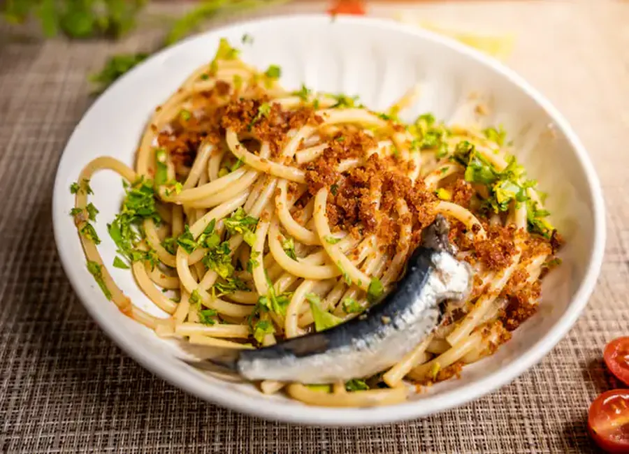 Spaghettini aux sardines