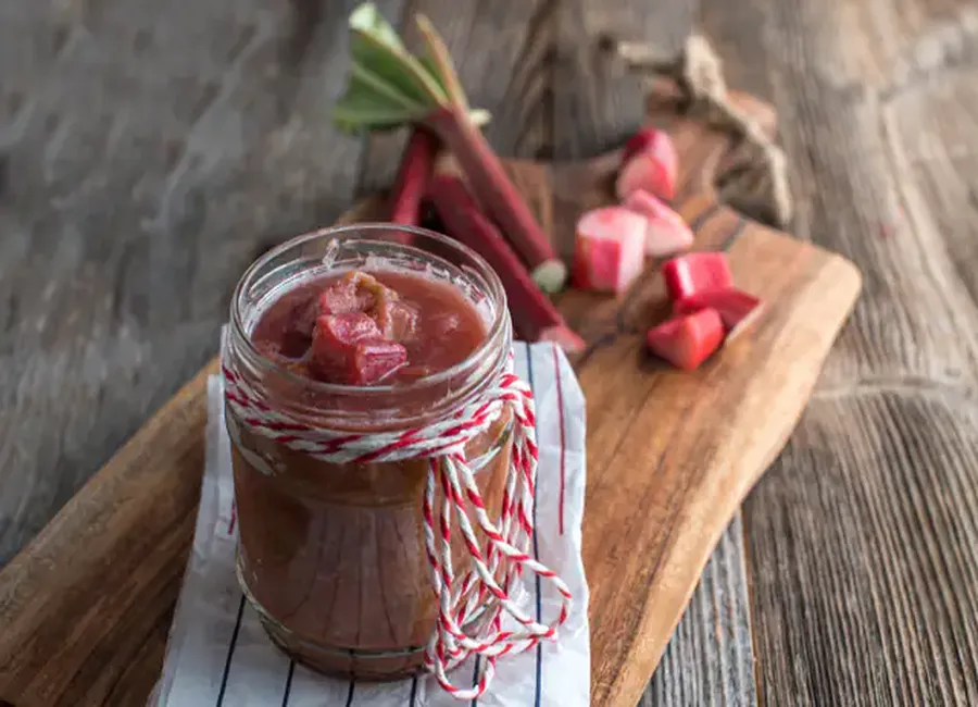 Compote de rhubarbe