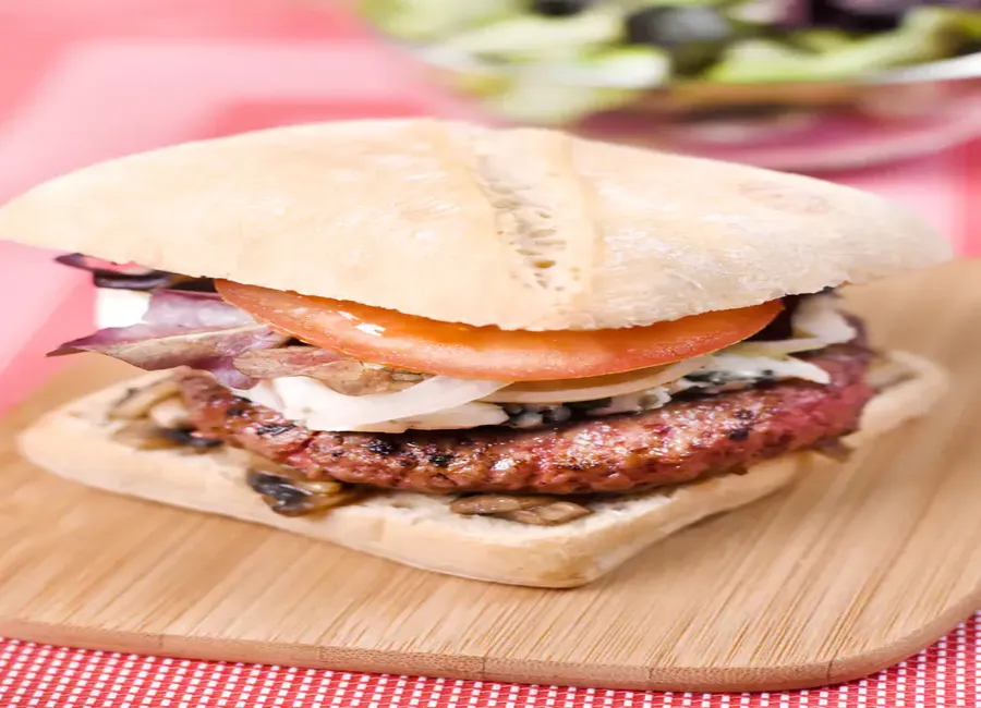 Burger à la française au roquefort