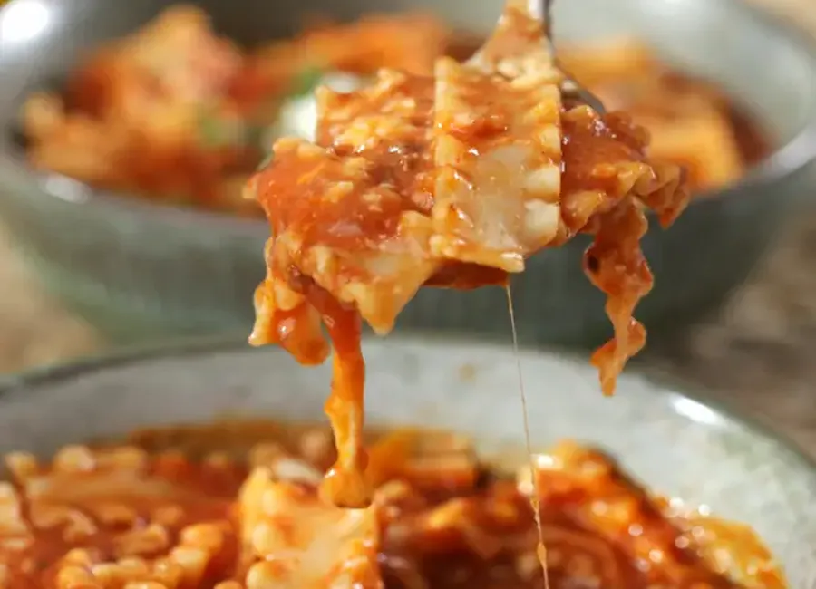 Soupe aux lasagnes