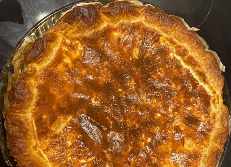 Tarte au fromage de chèvre et gruyère