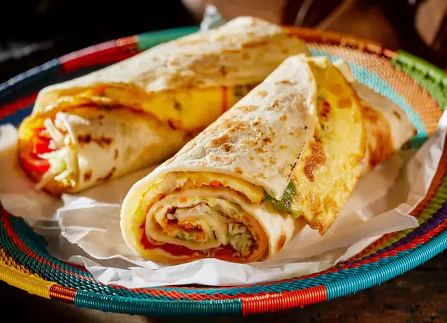 Wrap omelette