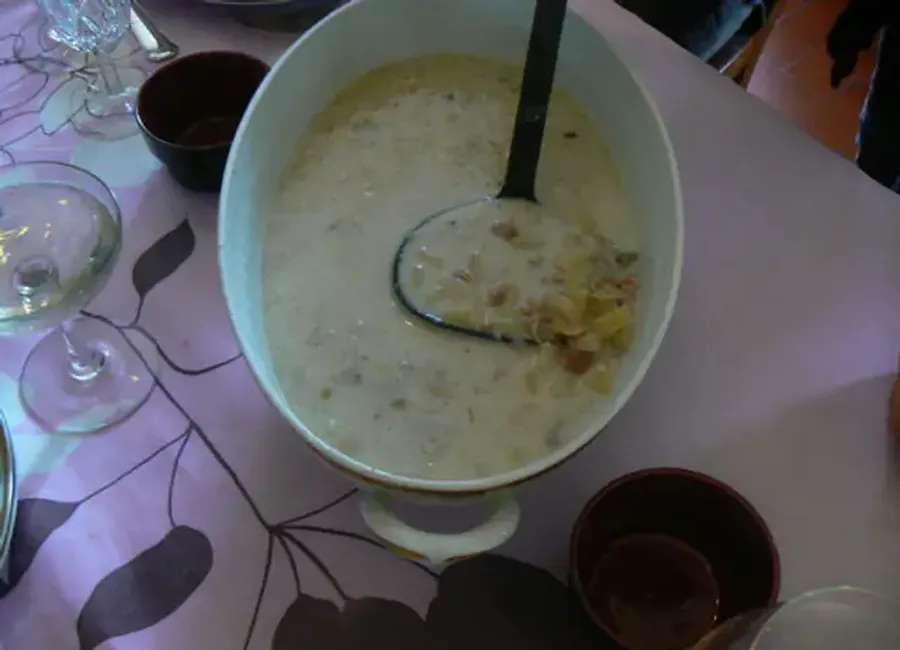 Manhattan clam chowder (palourdes)