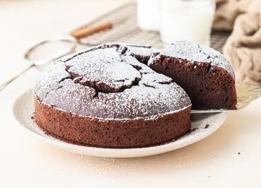 Gâteau moelleux au chocolat sans lactose