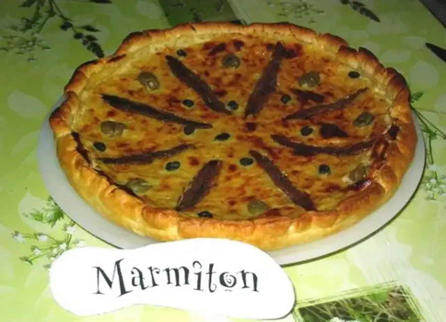 Tarte à l'oignon et anchois