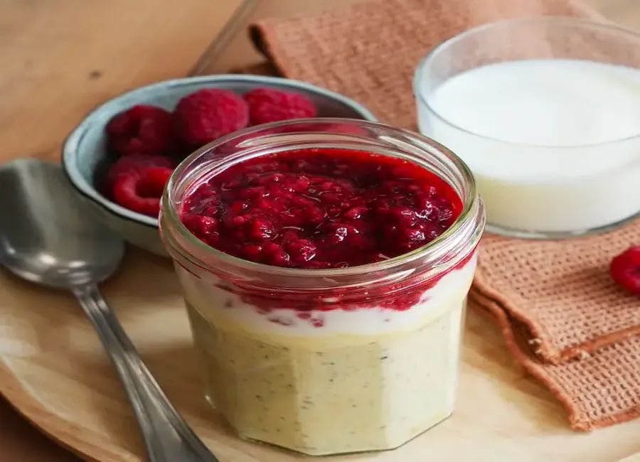 Overnight porridge à base de kéfir