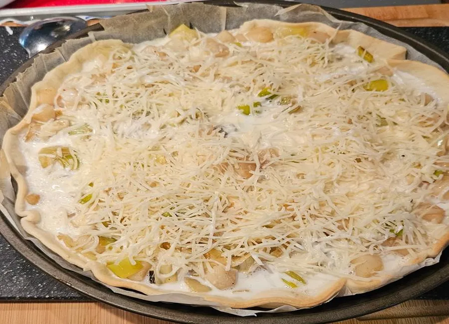 Tarte pimentée aux noix de saint-jacques
