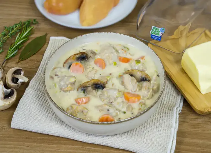 Blanquette de poulet facile et équilibrée