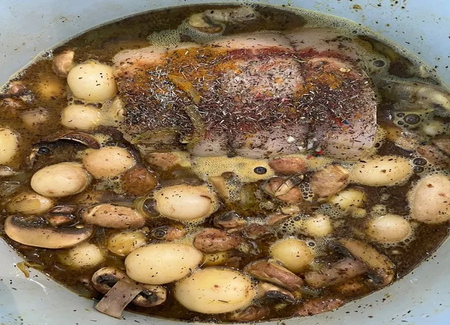 Rôti de porc colombo