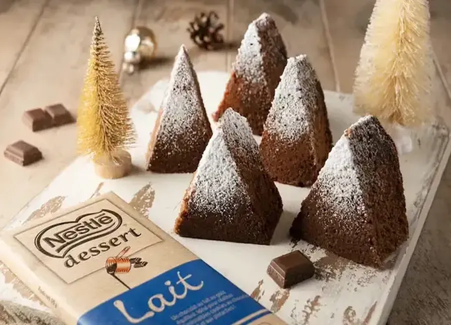Moelleux sapin au chocolat au lait nestlé dessert®