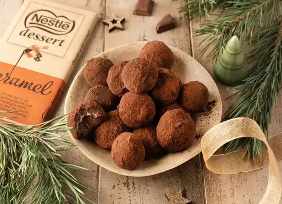 Truffes au chocolat caramel nestlé dessert®