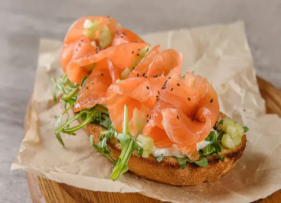 Bruschetta saumon