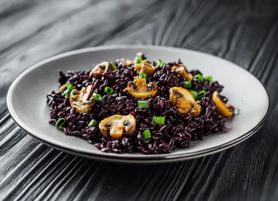 Riz noir aux bolets