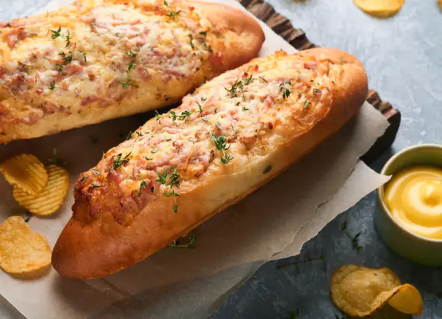 Toast baguette fourrée