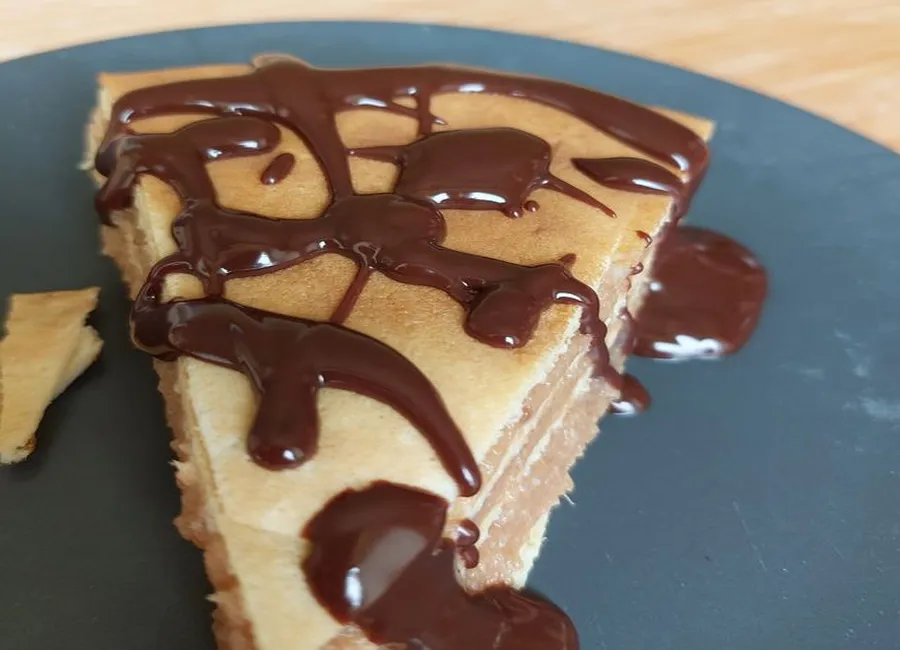 Terrine de crêpe pomme banane chocolat