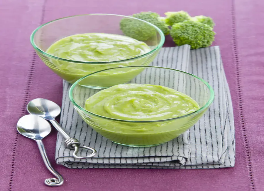 Mousse de brocoli au basilic