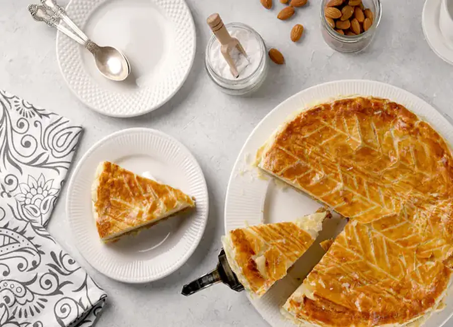 Galette des rois aux pommes "frangipane" noisettes