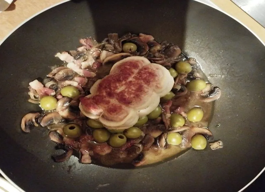 Paupiettes de veau aux champignons et olives vertes