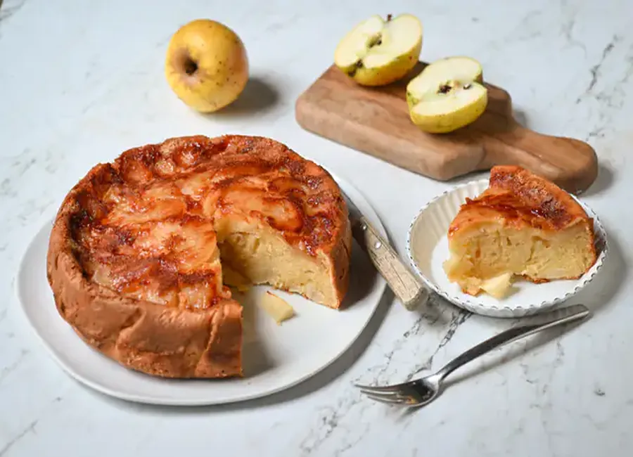 Gâteau renversé aux pommes & épices douces