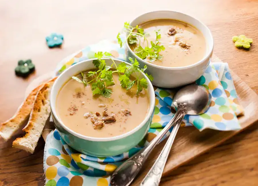 Velouté potiron et châtaignes au cookeo