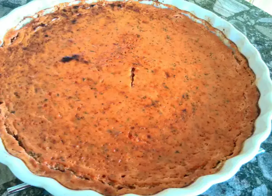 Flan de tomates au fromage blanc