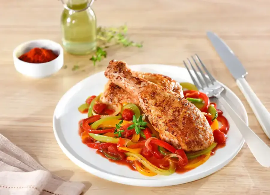 Poulet basquaise au cookeo