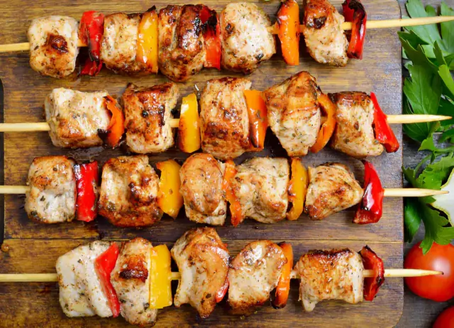 Brochette poulet au four