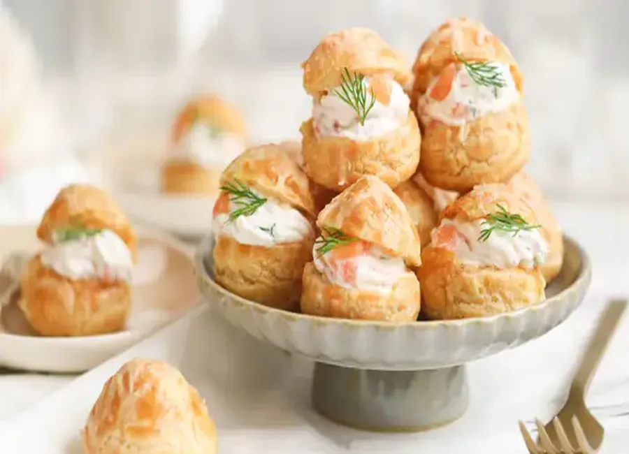 Gougères saumon