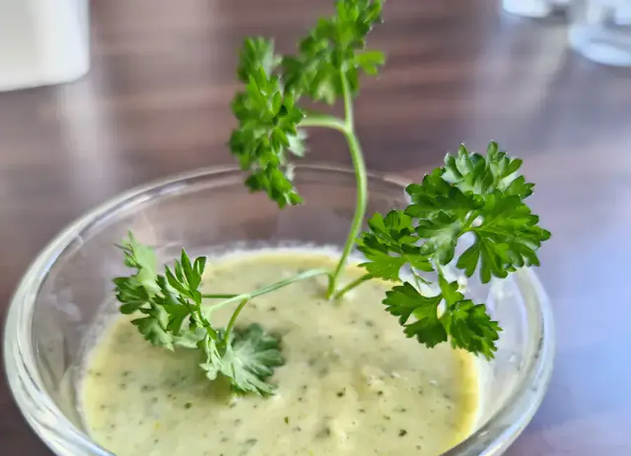Soupe froide toute verte